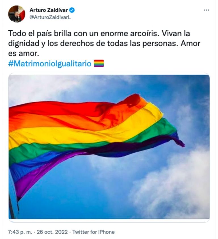 Arturo Zaldívar Twitter 