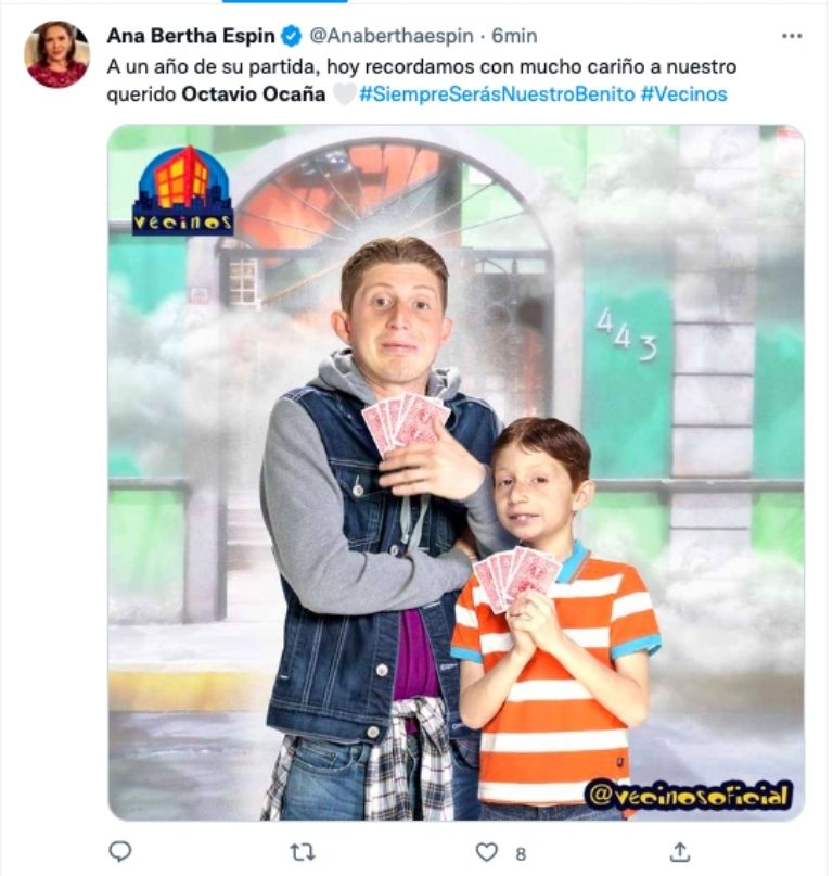 Elenco de Vecinos recuerda a Octavio Ocaña 