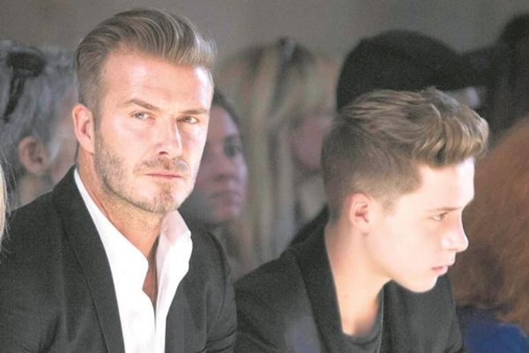David y Brooklyn Beckham 