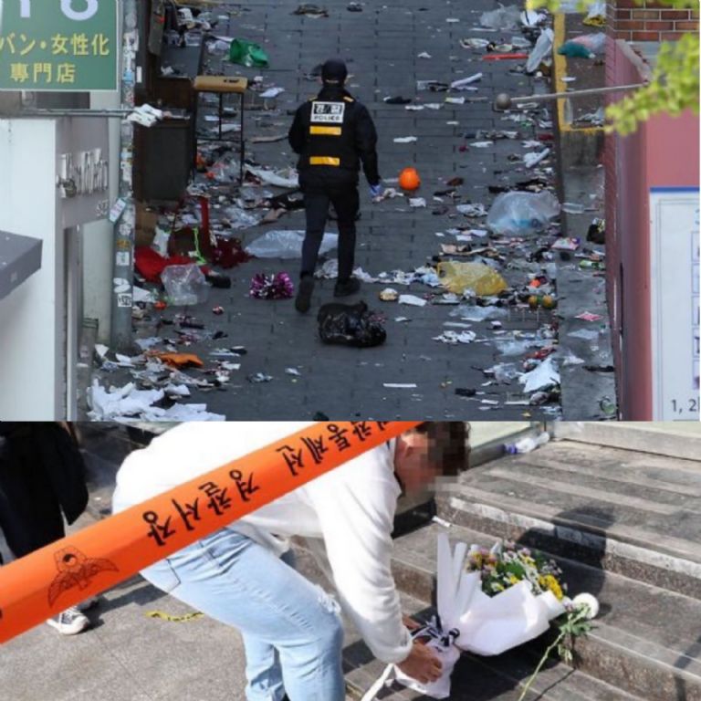 Confirman 153 víctimas tras estampida en Seúl. Foto: Internet