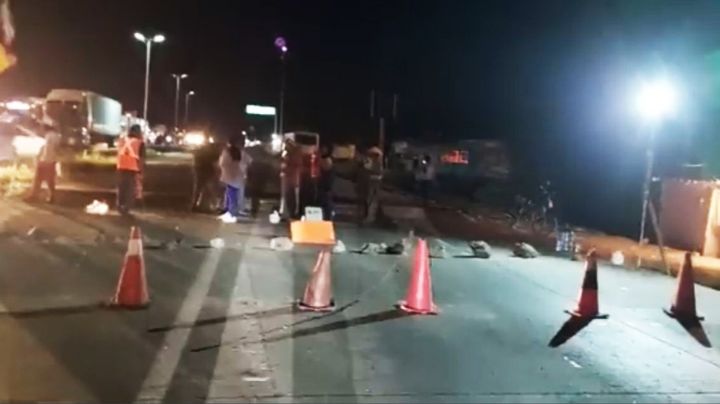 Reportan bloqueo vial de presuntos yaquis a la altura de Pótam; autoridades se movilizan