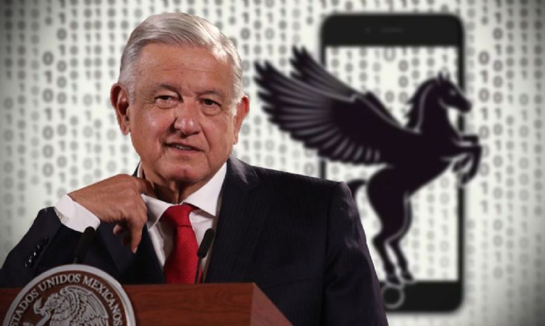 El presidente AMLO negó que se espíe con el software Pegasus. Foto: Internet
