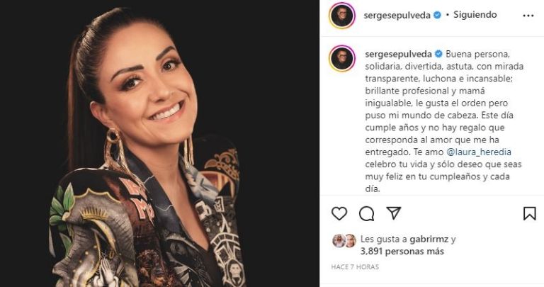 Sergio Sepúlveda felicita a Laura Heredia