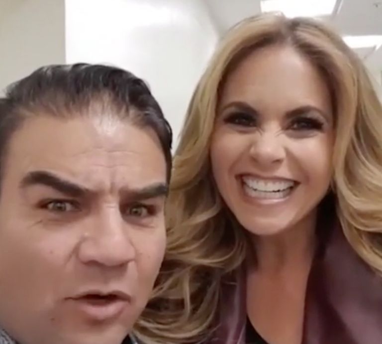 Lucero se reencontró con Roberto Ortiz