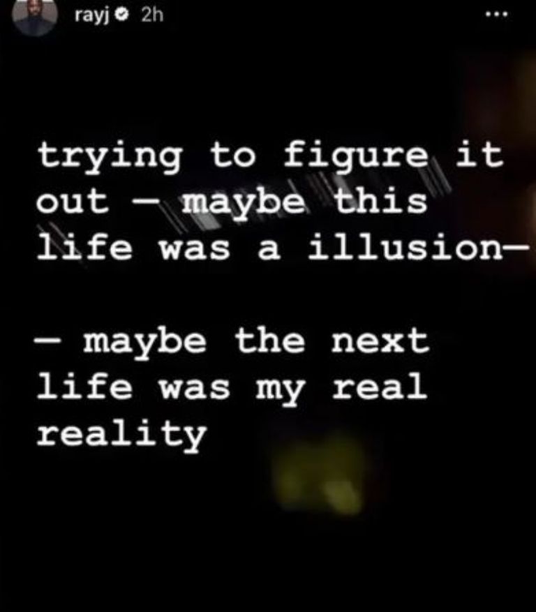 Historias en Instagram de Ray-J