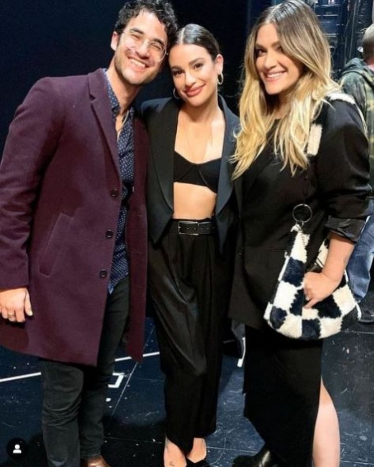 Reunión de Lea Michele y Darren Criss