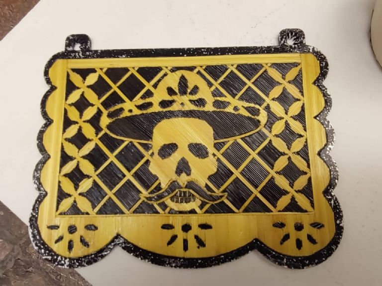 Papel picado de Día de Muertos en Edomex