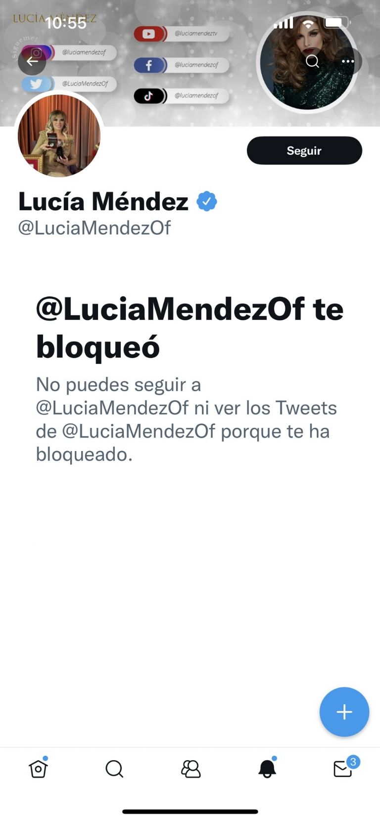 Lucía Méndez bloquea a Laura Zapata en Twitter