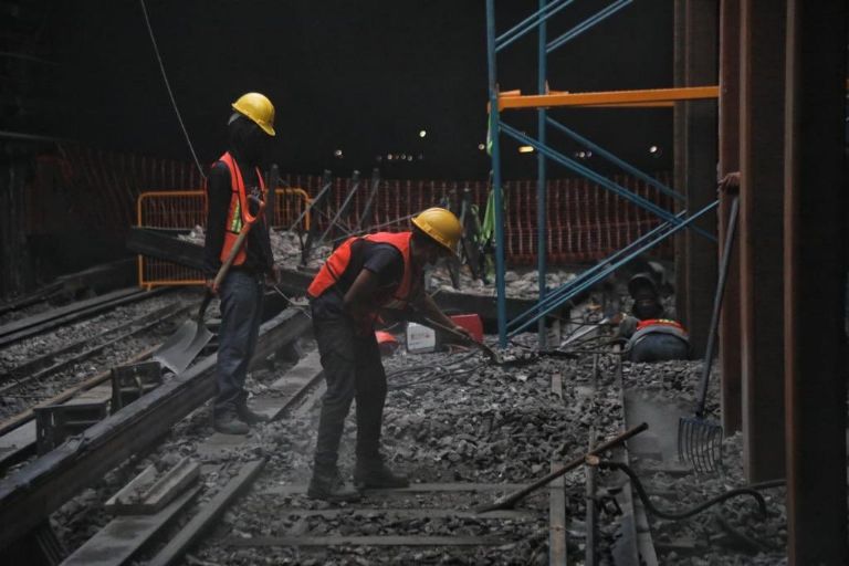 Trabajos en la Línea 1 del Metro de la CDMX
