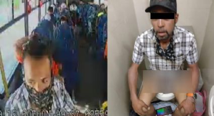Hacía sus 'necesidades': Autoridades detienen a presunto ladrón en los baños de una plaza