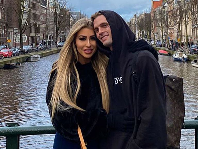 Fotografía de Aaron Carter y Melanie Martin