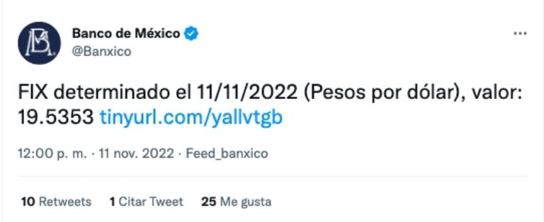 Tuit Banxico 