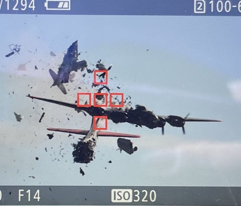 Dos aviones chocaron en un espectáculo aéreo en Dallas. Foto: Twitter