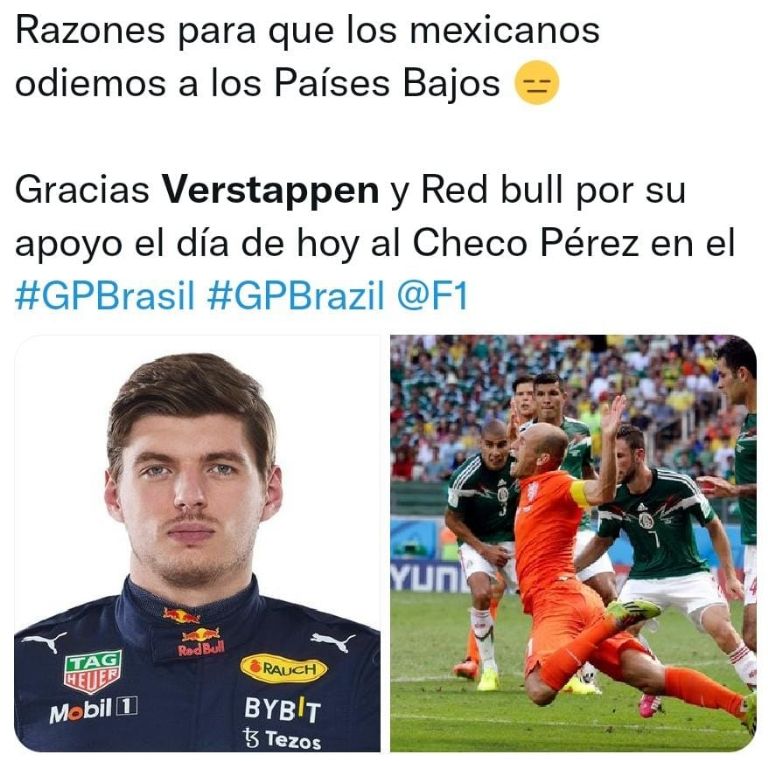 Tunden a Verstappen con memes