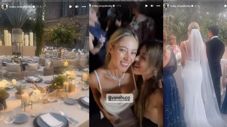 Maky estuvo en la boda de Vanessa