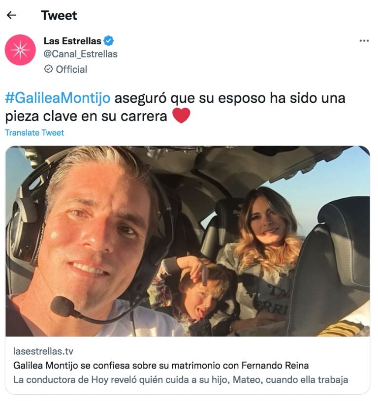 Twitter @Canal_Estrellas