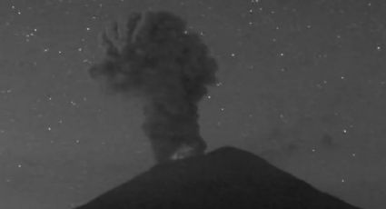 VIDEO: Volcán Popocatépetl explota con fuerza este viernes; Protección Civil exhorta a no acercarse