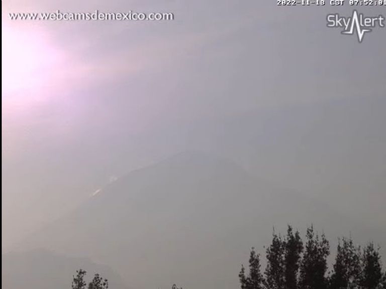 En la imagen, el volcán Popocatépetl. Foto: Twitter