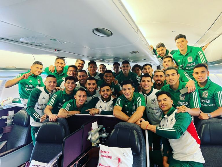 En la imagen, la Selección Mexicana rumbo al Mundial de Qatar 2022. Foto: Twitter