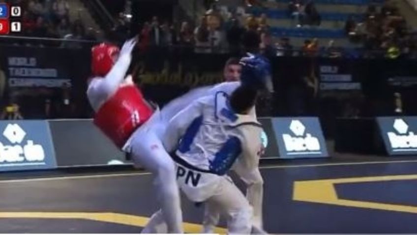 VIDEO: Así fue el fulminante nocaut de un mexicano en el Mundial de Taekwondo
