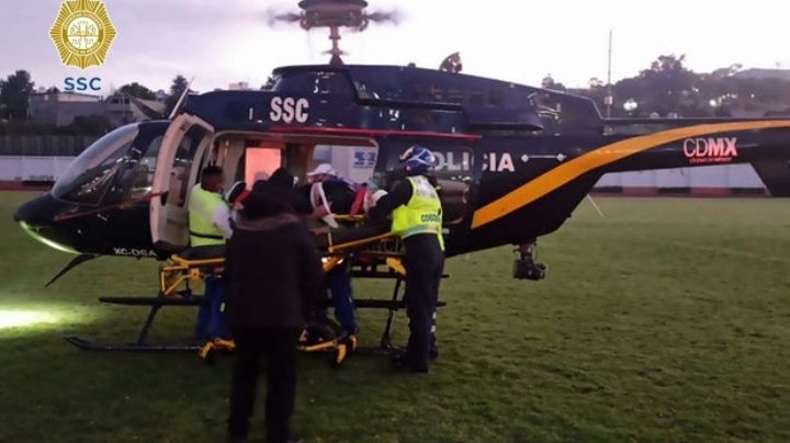 Accidente en Milpa Alta: Trasladan en helicóptero a heridos; Se registraron dos muertos