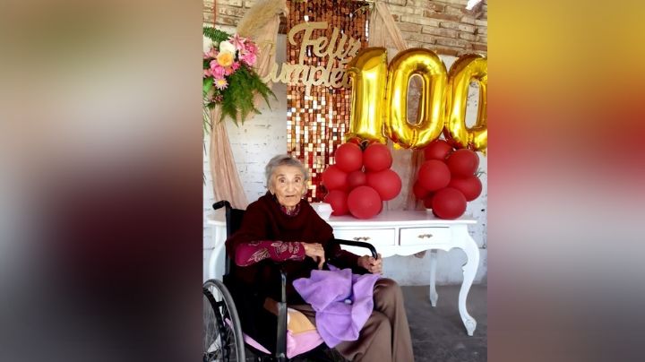 Entre el cariño de su familia y muchos regalos, Diega Elguezabal celebra sus 100 años