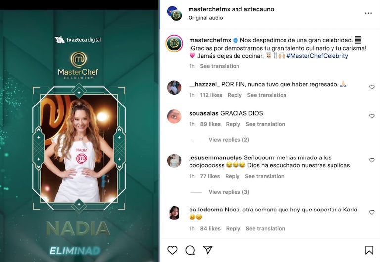 Instagram @masterchefmx