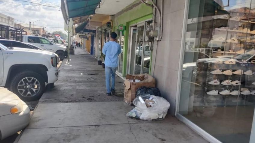 La falta de basureros en el Centro de Ciudad Obregón persiste en el centro