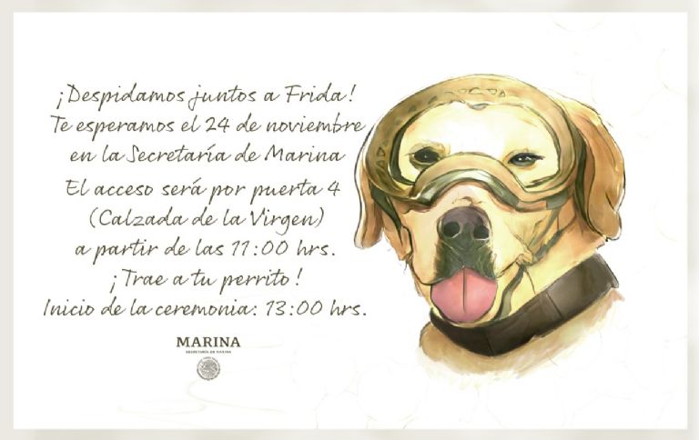 Ceremonia de despedida a Frida