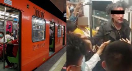 "¡Tengo SIDA!": Captan pelea en el Metro de la CDMX; sujeto termina con el rostro ensangrentado