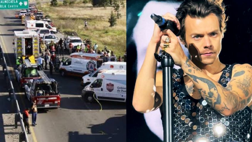 Venían a ver a Harry Styles: Autobús de pasajeros vuelca en la México-Puebla