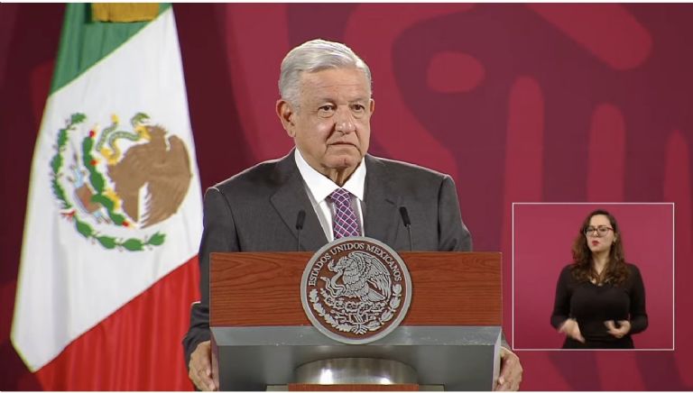 En la imagen, el presidente AMLO en su tradicional conferencia de prensa. Foto: Gobierno de México