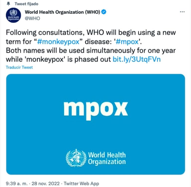 Viruela del mono OMS 