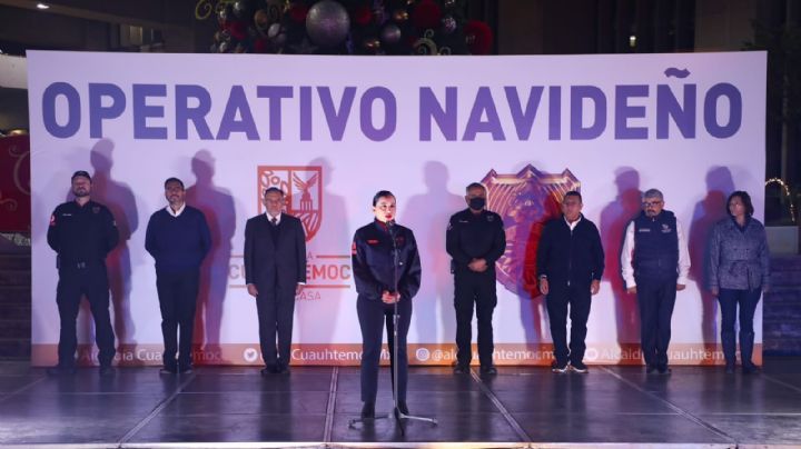 Sandra Cuevas inicia con el Operativo Navideño en la Cuauhtémoc y entrega patrullas