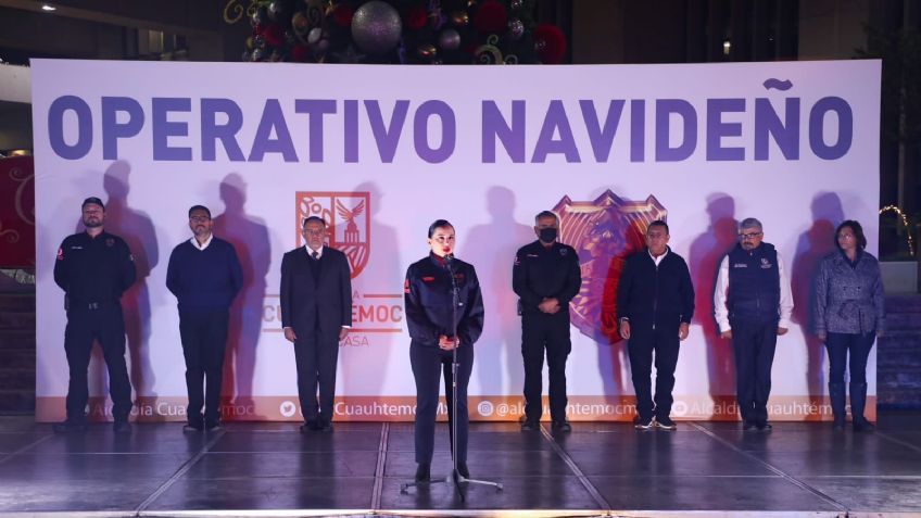 Sandra Cuevas inicia con el Operativo Navideño en la Cuauhtémoc y entrega patrullas