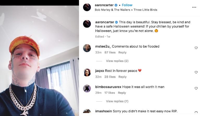 Instagram @aaroncarter