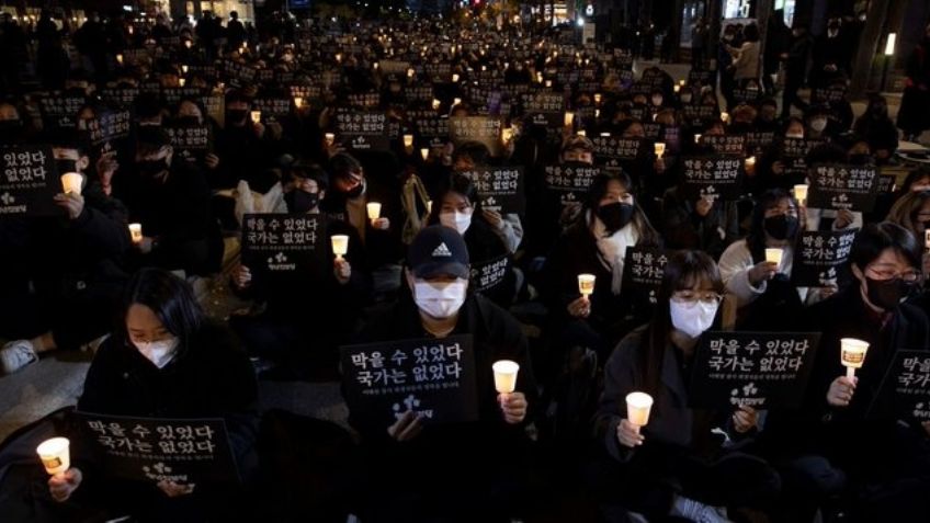 Tras estampida humana en Corea del Norte, miles salen a las calles para pedir renuncia del presidente