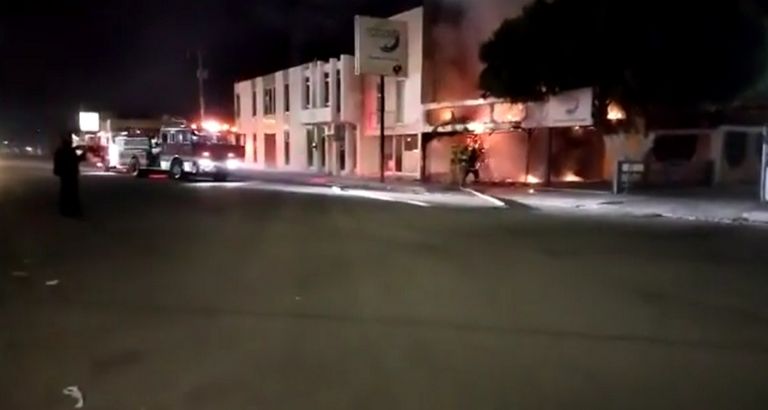 Autoridades se movilizaron por un incendio en Ciudad Obregón, Sonora. Foto: Facebook
