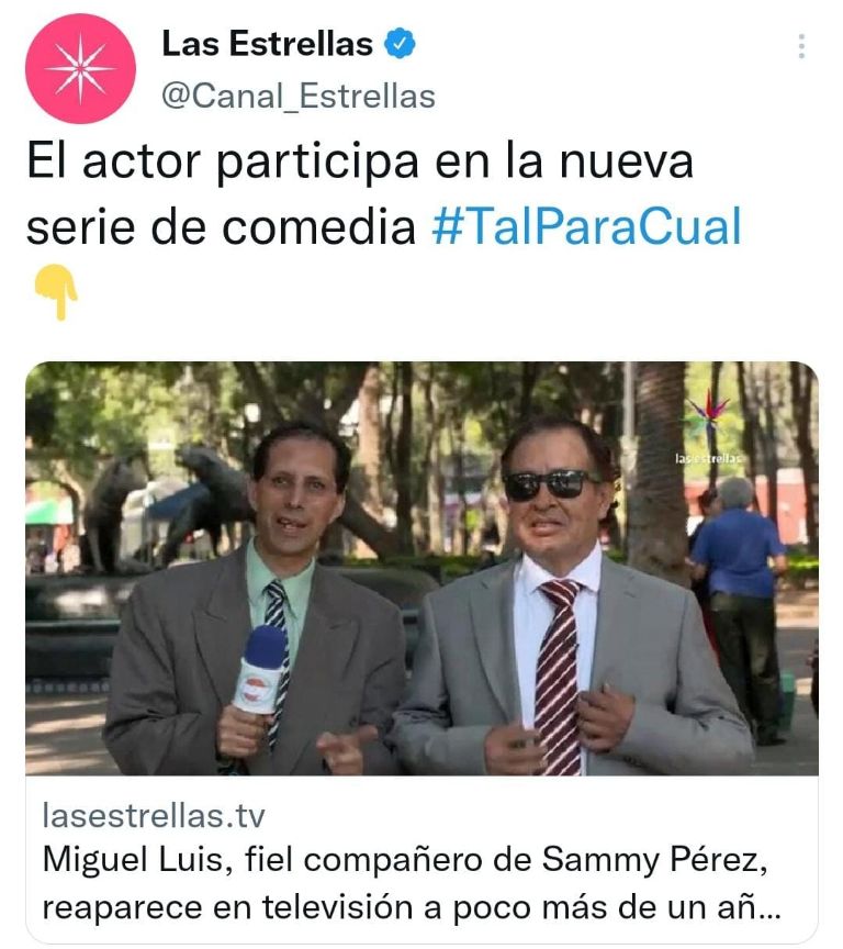 Fuente: Twitter @canal_estrellas