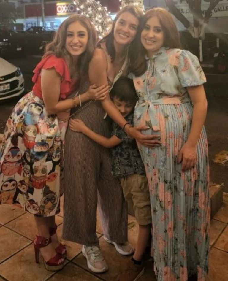 Nerea Godínez en el baby shower de Ana Leticia