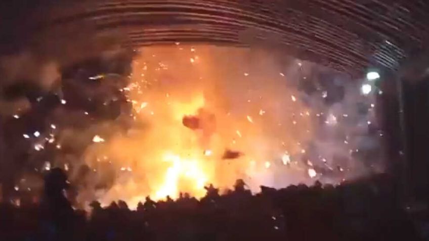 (VIDEO) Festejo termina en tragedia: Explosión de pirotecnia deja más de 10 víctimas
