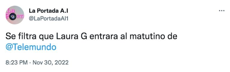 Twitter @LaPortadaAI1