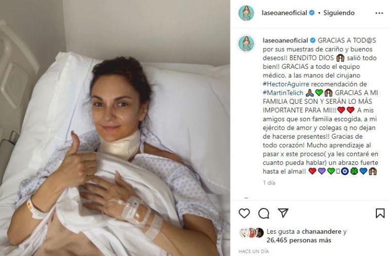 Mariana Seoane reaparece internada en el hospital