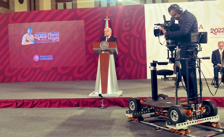 En la imagen, el presidente AMLO en su tradicional conferencia de prensa. Foto: Twitter