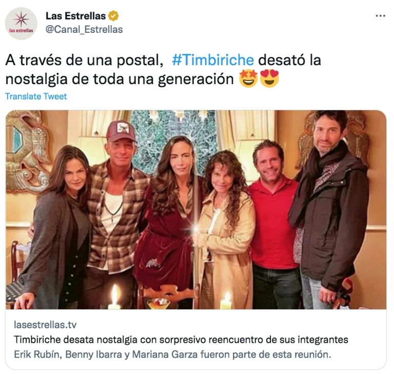 Twitter @Canal_Estrellas