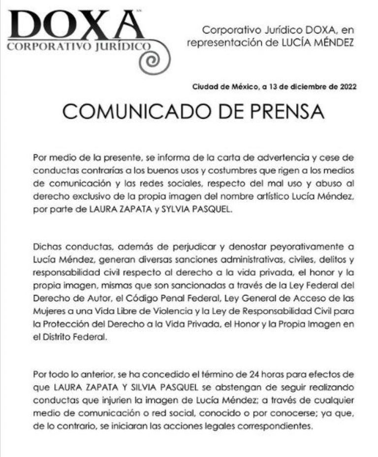 Comunicado de prensa