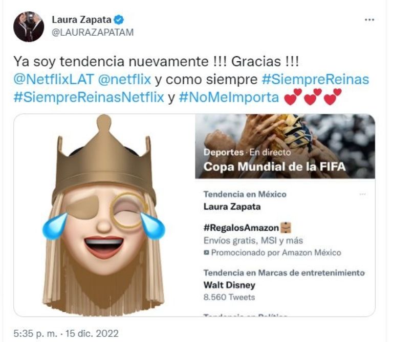 Supuesta respuesta de Laura Zapata