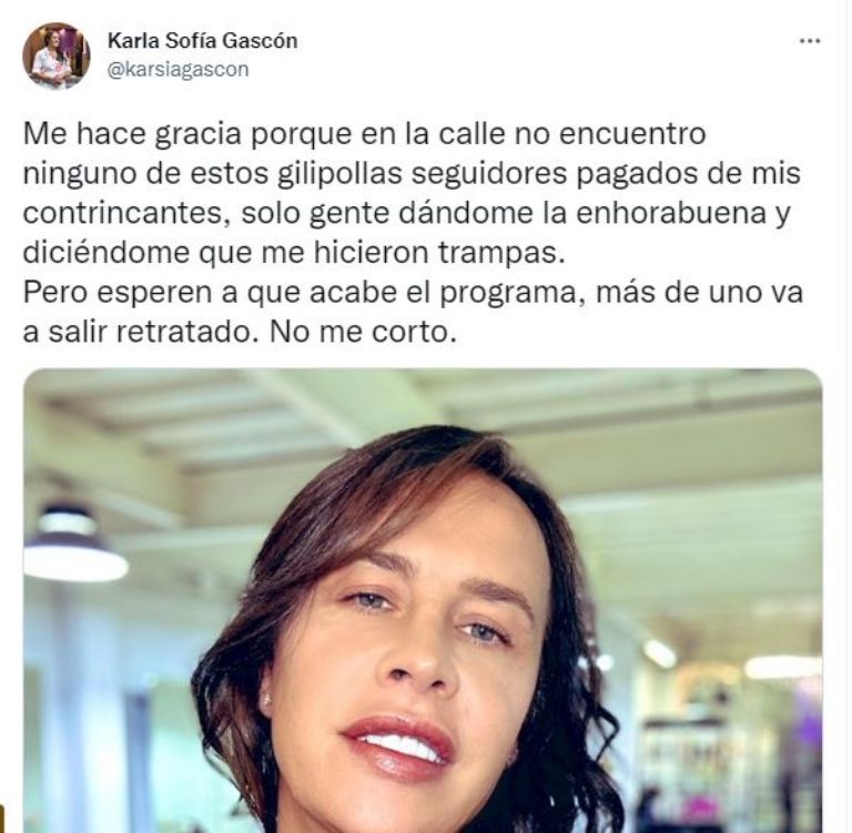 Publicación de Karla Sofía Gascón 