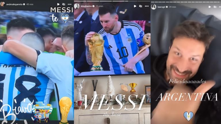 Famosos reaccionan al triunfo de Argentina