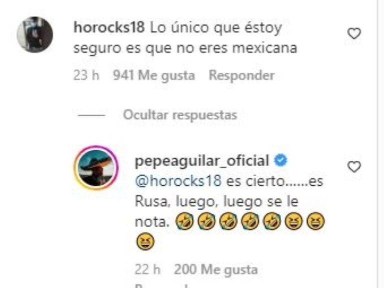 Respuesta de Pepe Aguilar